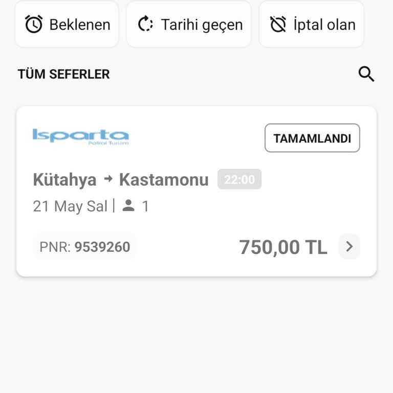 Isparta Petrol Turizm Para İadesi İşlemi