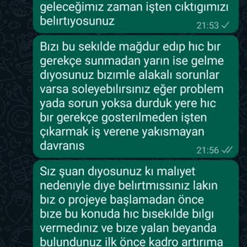Detay Gıda Güvenlik Görevlisi İşten Çıkarılma Şikayeti