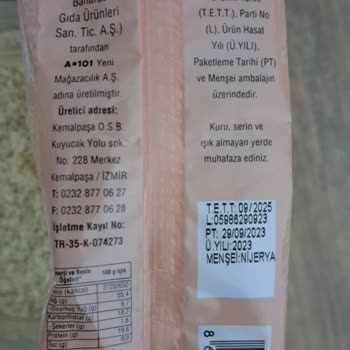 A101 Diyar/Nar Baharat'a Ait Susam İçerisinden Böcek/Kurt Çıktı