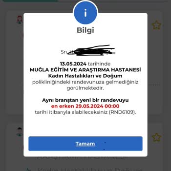 MHRS Randevu Gittiğim Halde Gitmemiş. Olarak Gözüküyor