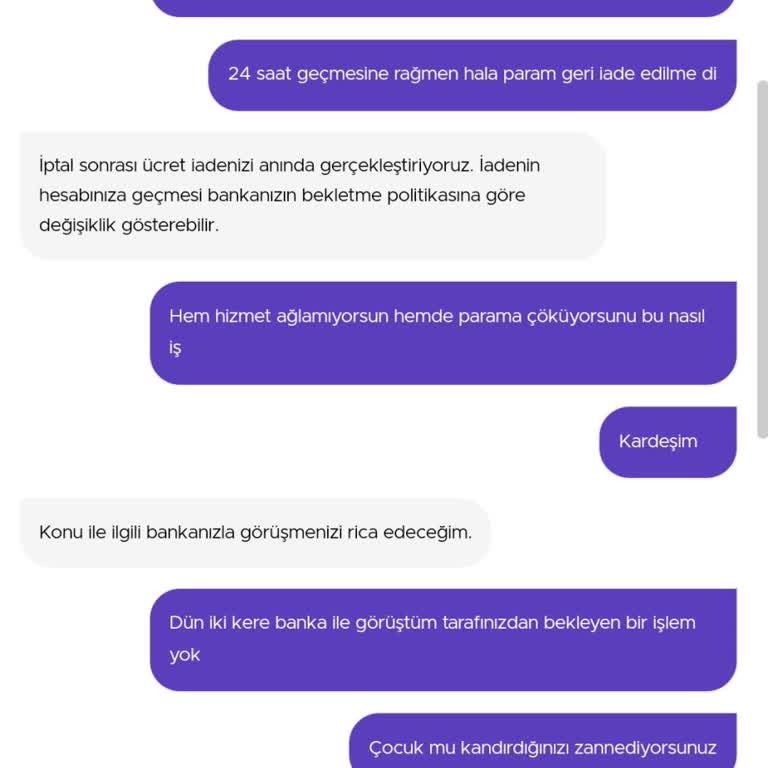 GetirSu 24 Saat Geçmesine Rağmen Para İadesi Yapılmadı