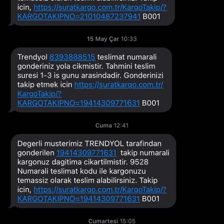 Sürat Kargo Kargoma Kaybedildi Sanırım