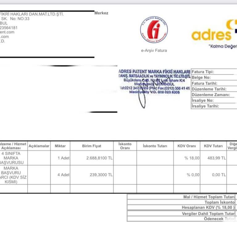Adres Patent - Tekrar Mesaj Atmaya Başladı