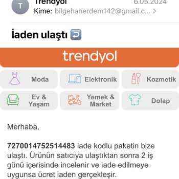 Trendyol İade Hakkına Uymama