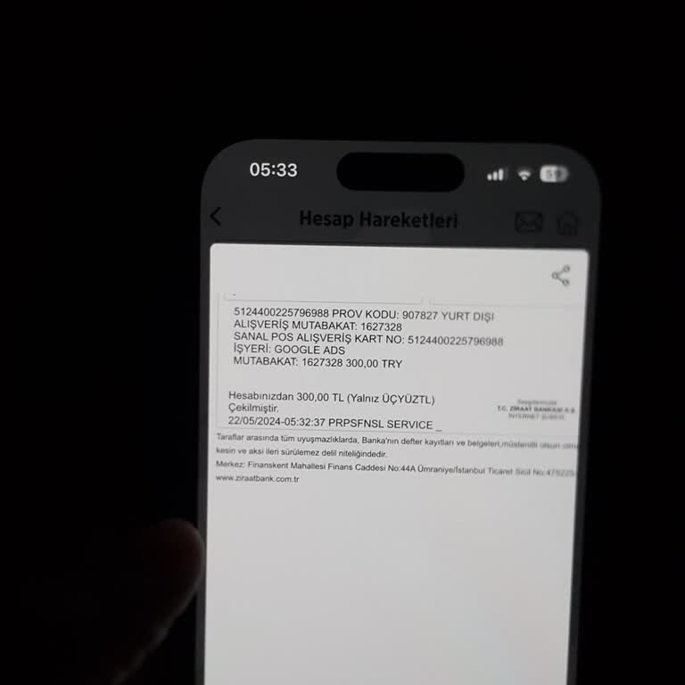 Google Eds Hesabımdan Para Çekmiş