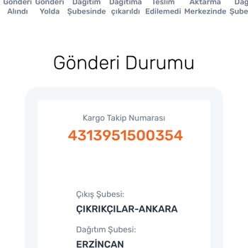Trendyol Aras Kargo Kargo Teslimatı Yapmadı Kapıma Gelmeden Geri İade Ettiler.