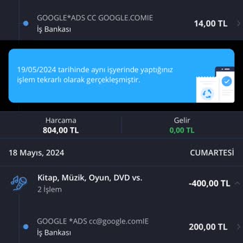 İş Bankası Kredi Kartımdan Para Çekilmiş Para İadesi İstiyorum