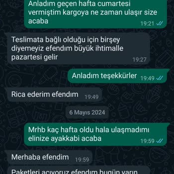Kajal Ayakkabı Ayakkabı Değişim Yapılmaması