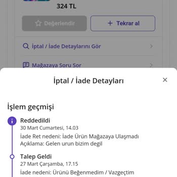 N11 Sitesi Satıcı Mağaza İade Sorunu