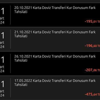 Yapı Kredi Bankası Kur Farkı Adı Altında Yapılan Haksız Kesintiler