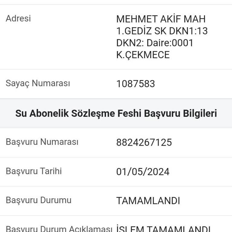 İSKİ Abone İptal Parası
