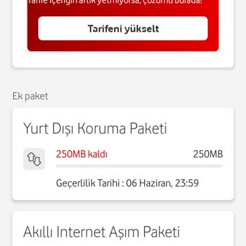 Vodafone Onay Vermeden Aşım Paketi Ücreti Kesiyor
