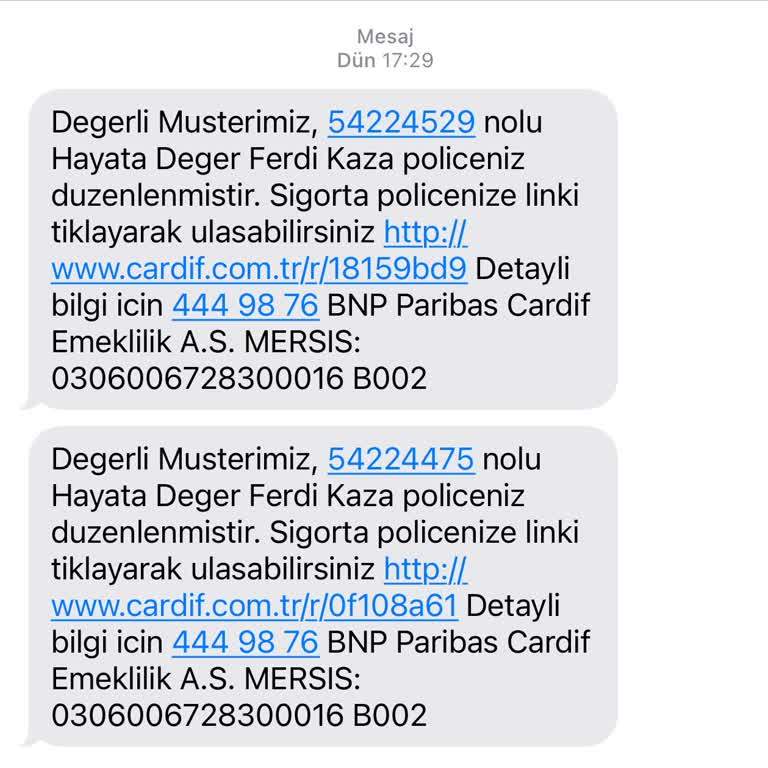 TEB Bilgim Dışında Yapılan Sigorta