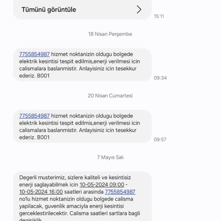 CK Enerji Akdeniz Elektrik Her Hafta Gün Boyu Elektrik Kesintisi