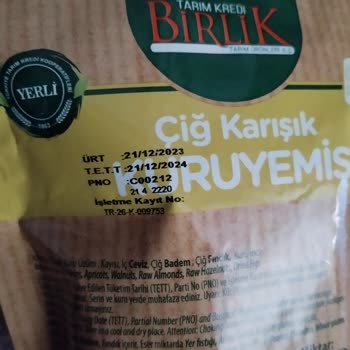 Tarım Kredi Kooperatif Market Kooperatif Çiğ Kuruyemiş Sebebiyle Sindirim Sistemim İflas Etti
