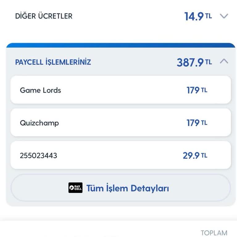 Turkcell Oyun Servisleri Çekilen Para