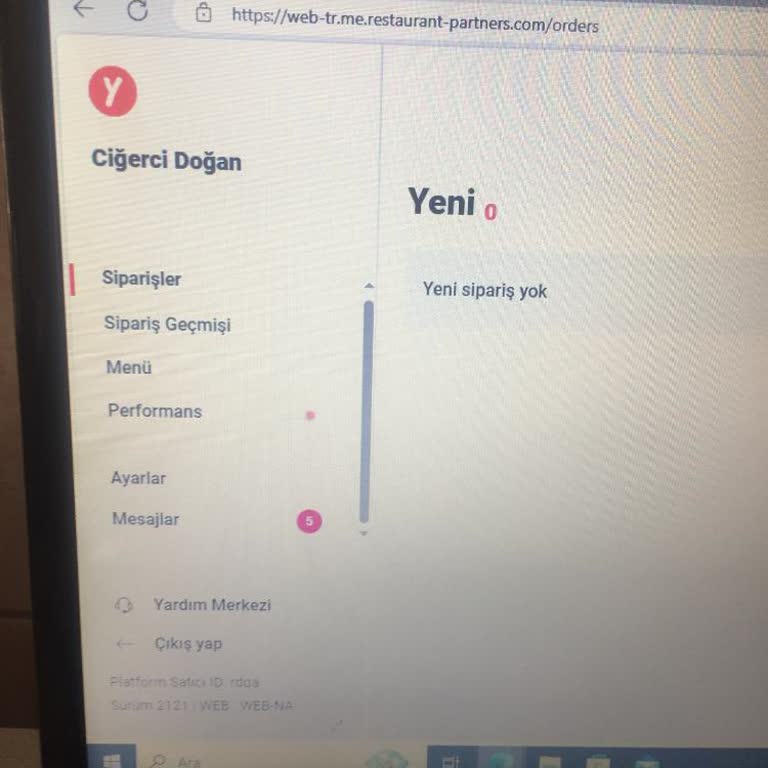 Yemeksepeti Erişim Sorunu Ve Şifre Yenileme Talebi