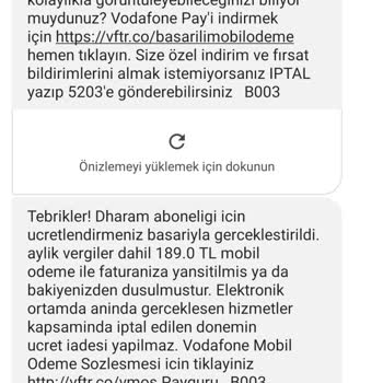 Vodafone Pay İsteğim Dışında Abonelikler