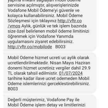 Vodafone Pay İsteğim Dışında Abonelikler