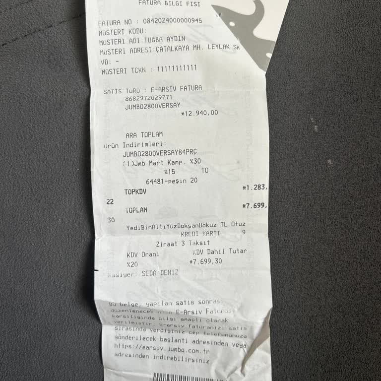 Jumbo Satın Alınan Ürün Tedarik Sorunu