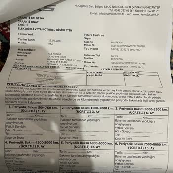 RKS Motor BİM-RKS Bn5pro Batarya Sorunu.