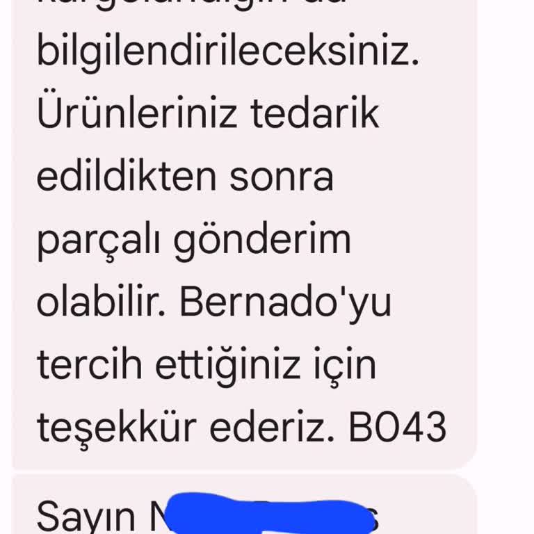 Bernardo Ürünleri Göndermiyor, Telefonları Açmıyor