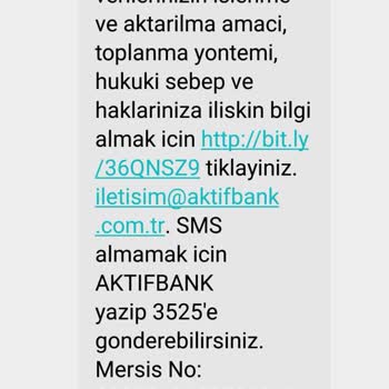 Aktif Bank Kredi İstemememize Rağmen Başvuru