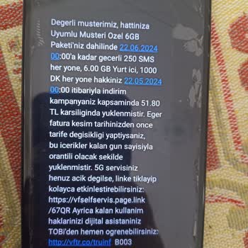 Vodafone'un İşlem Yapmaması