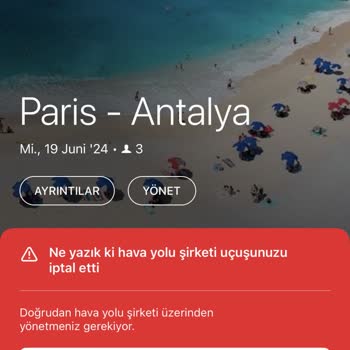 EDreams Bilet İptali Edilmiş