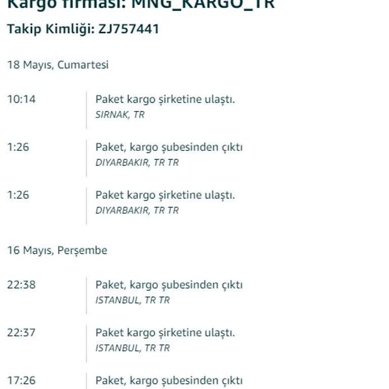 MNG Kargo Ürünümü Bir Türlü Getirmiyor