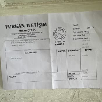 Furkan İletişim Kalitesiz Ürün Ve İletişimsizlik Sorunu