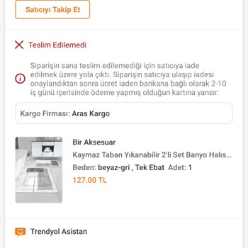 Trendyol Teslim Edilemeyen Ürünüm Hakkında