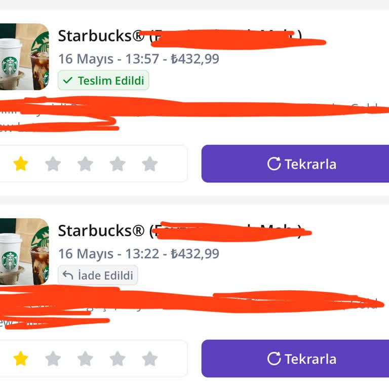 Getir Ücret İadesi Ve Destek Sağlamama