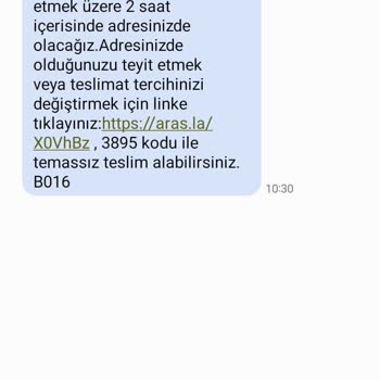 Aras Kargo Kargoyu Teslim Etmeden İade Ettiler