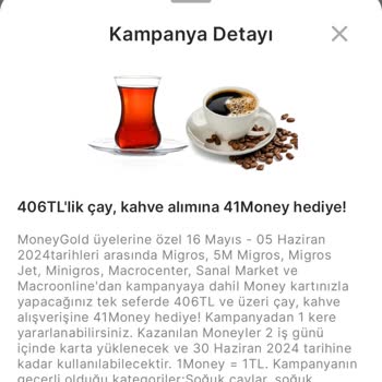 Migros Bana Sormadan Ürün Çıkarıp Money Kampanyasını İptal Ediyor.
