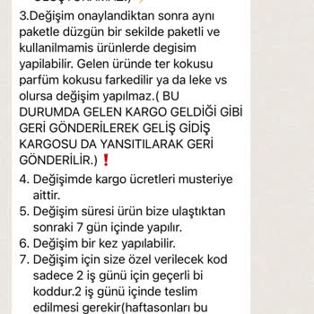 MÜQ Firma İade Almıyor