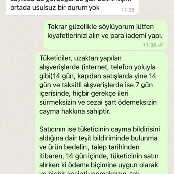 MÜQ Firma İade Almıyor