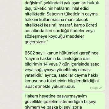 MÜQ Firma İade Almıyor