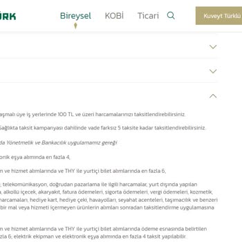 Kuveyt Türk Sağlam Kart Sonradan Taksit Şikayeti