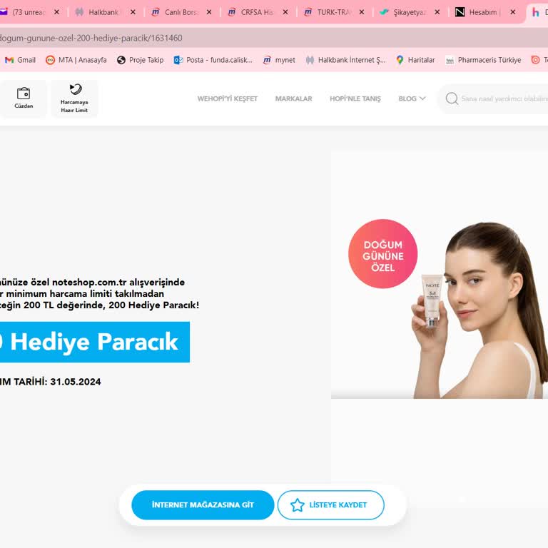 Note Cosmetics Hopi Uygulaması Ve Note Kozmetikten Şikayetçiyim.