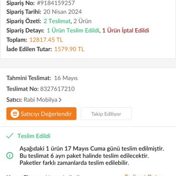 Rabi Mobilya'dan Beklemezdim. Sadece Kargo Takip Numarası İstedim