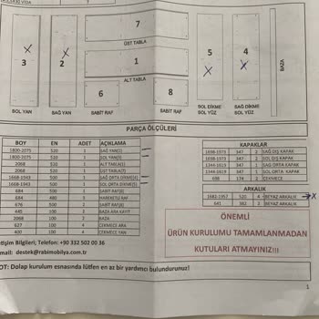 Rabi Mobilya'dan Beklemezdim. Sadece Kargo Takip Numarası İstedim