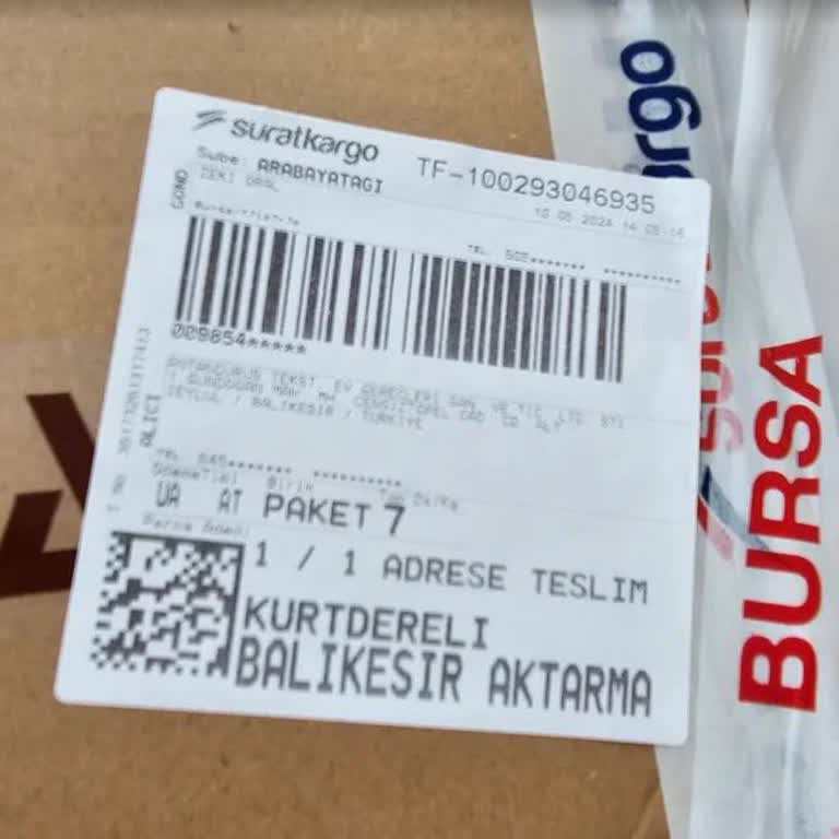 Sürat Kargo Kargoyu Teslim Etmeden Geri Döndürmüş