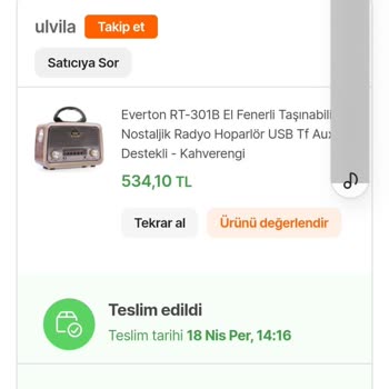 Hepsiburada Radyo Ayra Düğmesi Arızası