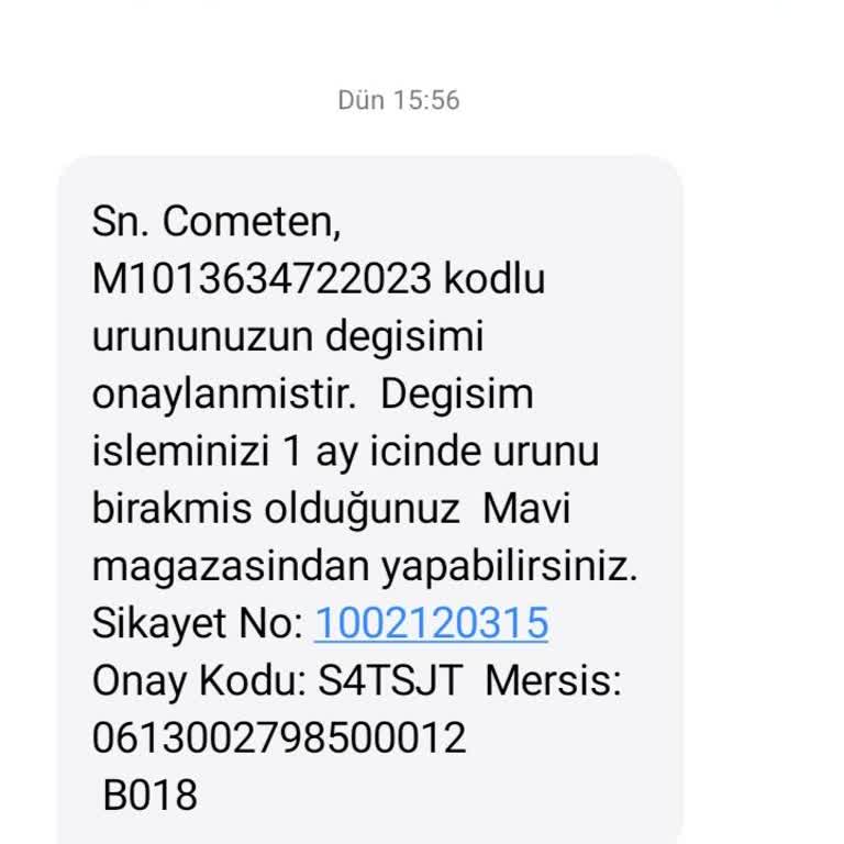Mavi Kalitesiz Kot Ve Müşteri Mağduriyeti