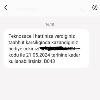 TeknosaCell Teknosa İzmir Mavibahçede Hediye Çeki Sorunu