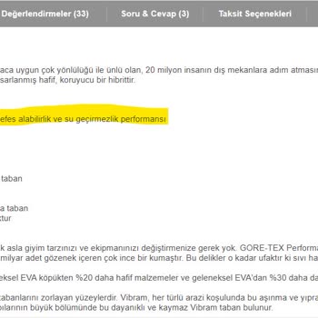 Hepsiburada Sattığı Su Geçirmeyen Botun Su Geçirmesi