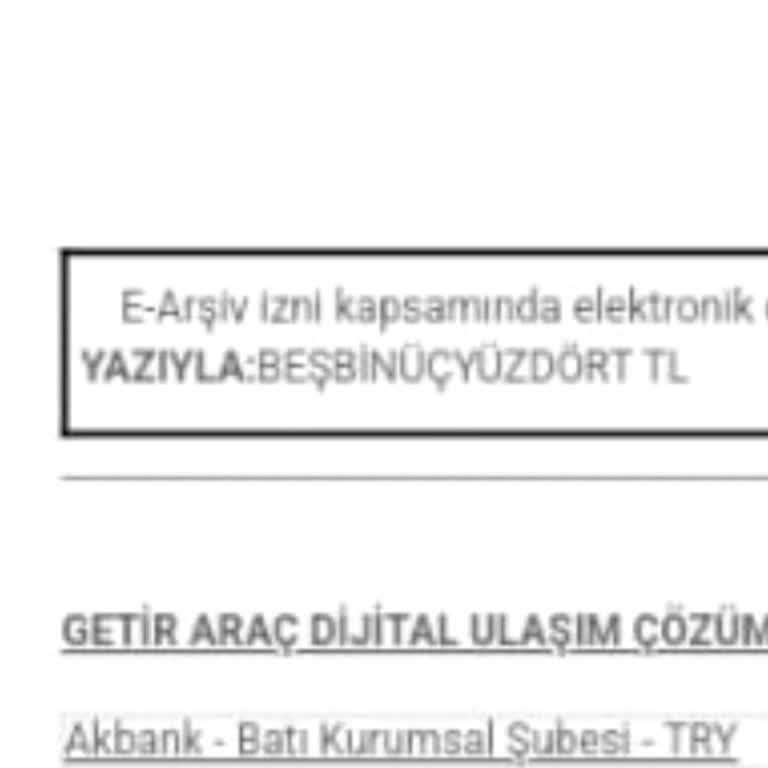 Getir Araç (Moov) Arızalı Aracının Faturasını Bize Kesmesi