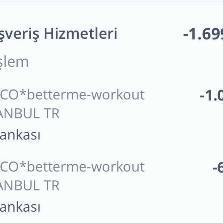 Betterme Ücret İade Talebi!