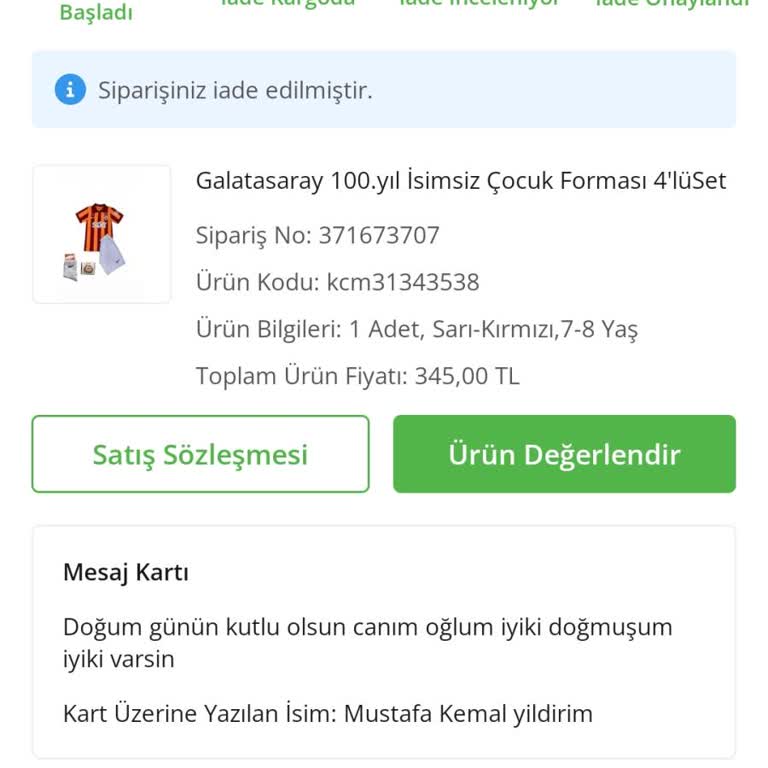 ÇiçekSepeti İadem Hesabıma Yatırılmamış